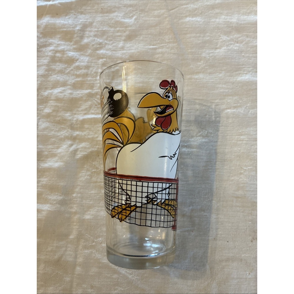 Looney Tunes Pepsi Collector Series 1978 Foghorn Leghorn- Chicken Hawk Glass